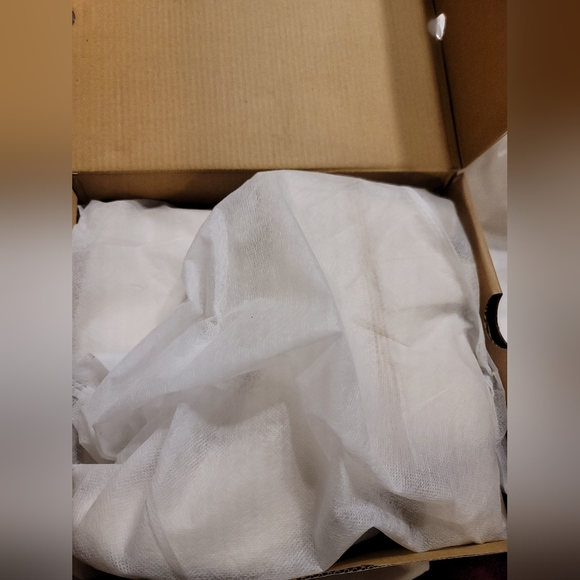 NIB FAUX SUEDE METAL BUCKLE SIDE ZIP CHUNKY HEEL KNEE HIGH BOOT BEIGE 5.5 - Picture 13 of 15